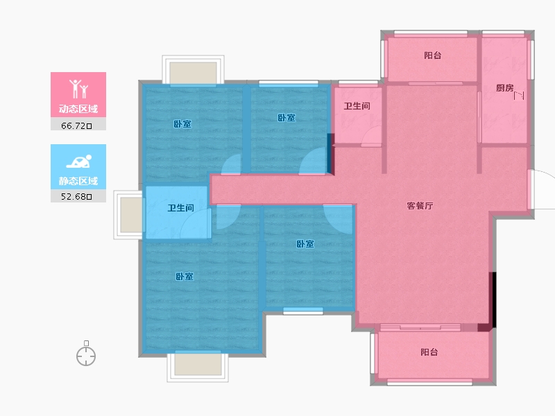 福建省-宁德市-龙威经贸广场-108.00-户型库-动静分区