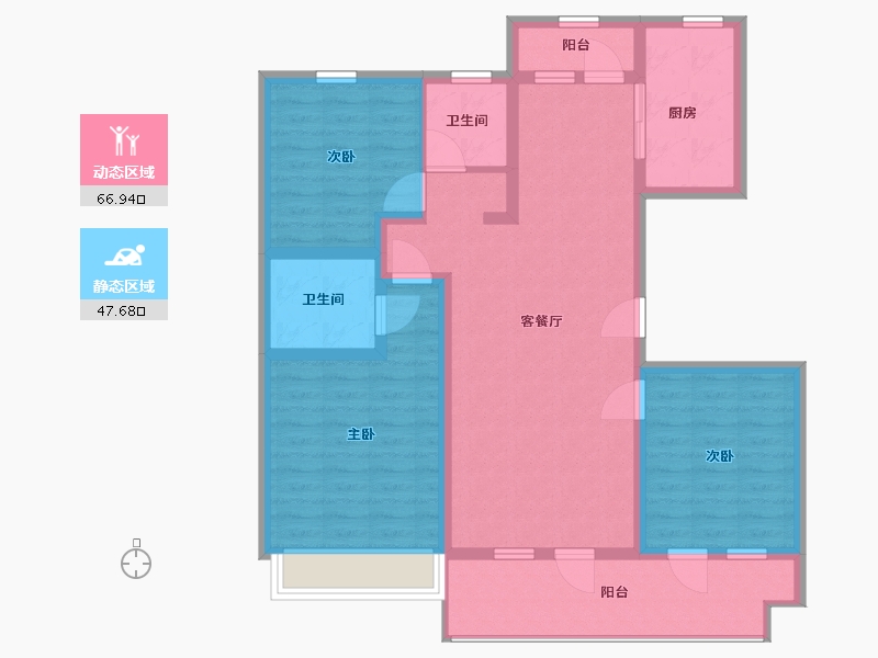 山东省-青岛市-银盛泰博观锦岸-102.00-户型库-动静分区