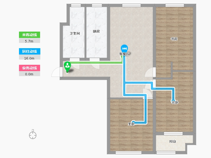 山东省-潍坊市-中房幸福名都-94.00-户型库-动静线