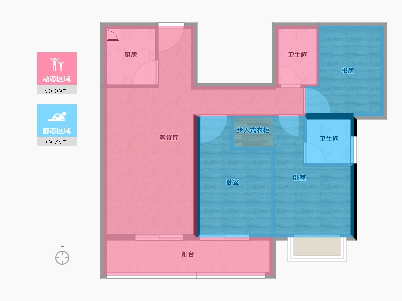 福建省-龙岩市-武平福景公园壹号-80.01-户型库-动静分区