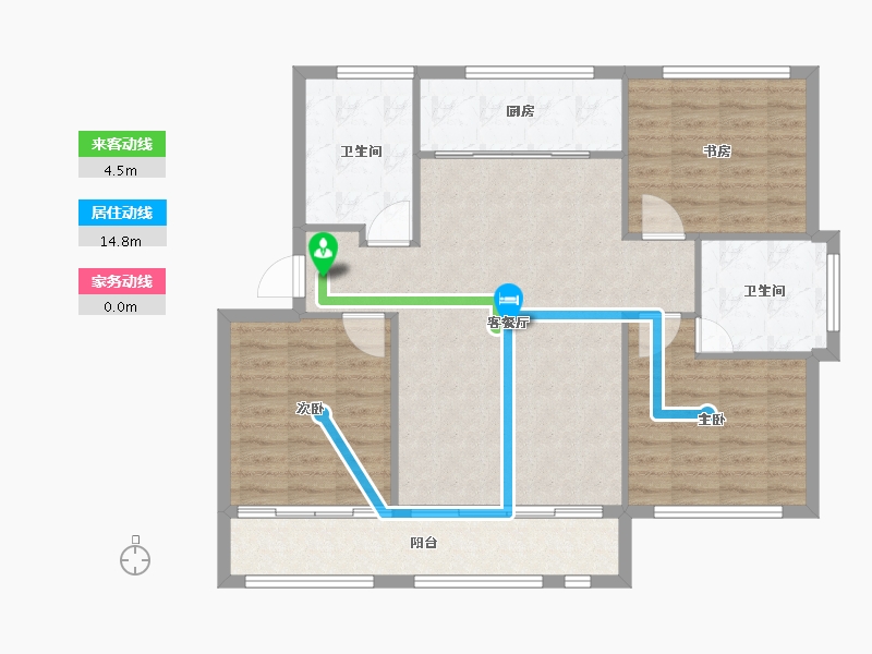 山东省-威海市-茂铭逸品学府-101.00-户型库-动静线