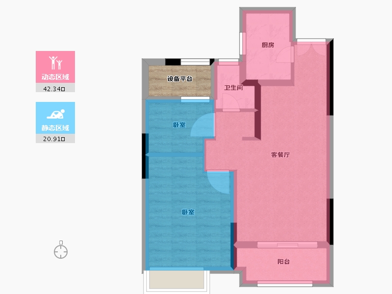 浙江省-绍兴市-光明海樾传奇-59.20-户型库-动静分区