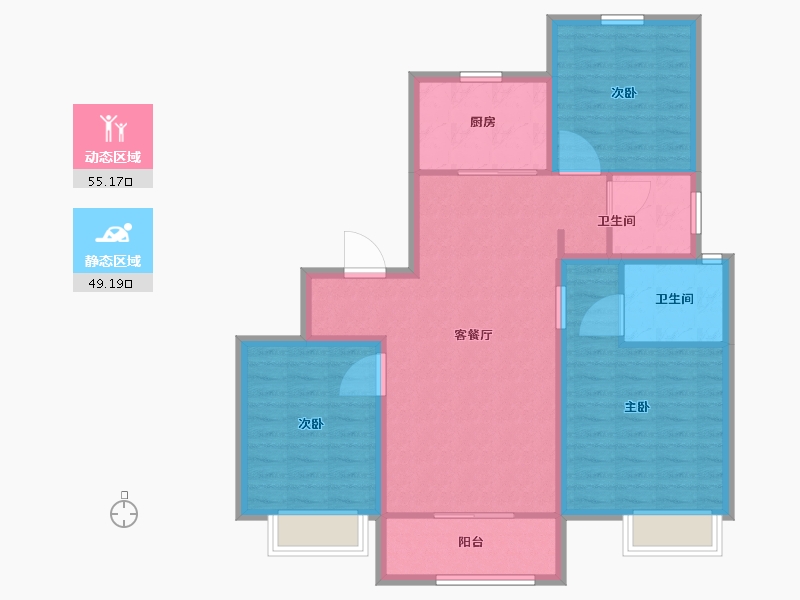 山东省-青岛市-中建锦绣天地-94.01-户型库-动静分区