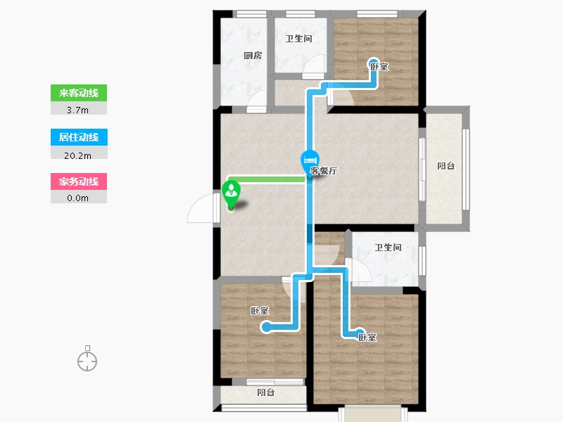 河南省-安阳市-多伦公园里-94.23-户型库-动静线