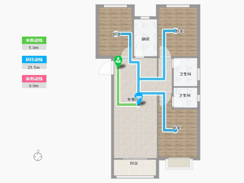 河南省-安阳市-锦尚天华-103.85-户型库-动静线