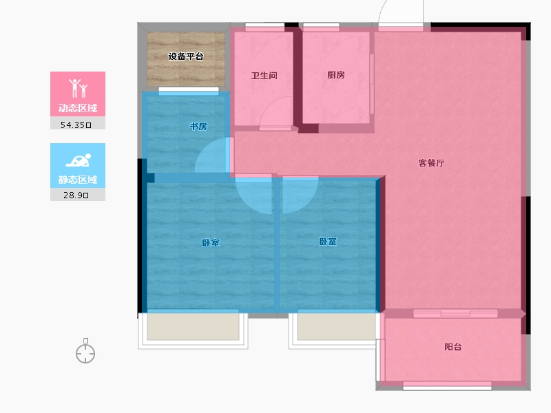 安徽省-合肥市-宝能城-78.00-户型库-动静分区