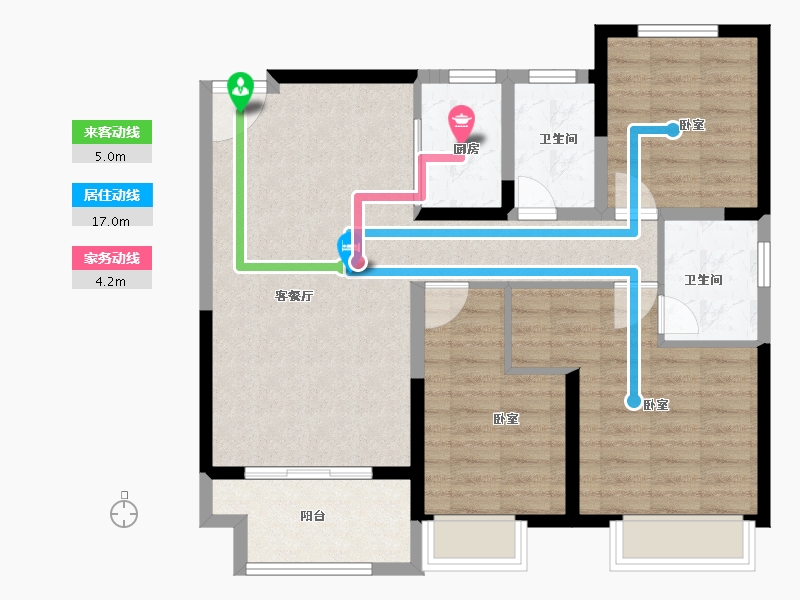 河南省-安阳市-利源永明壹号-88.00-户型库-动静线