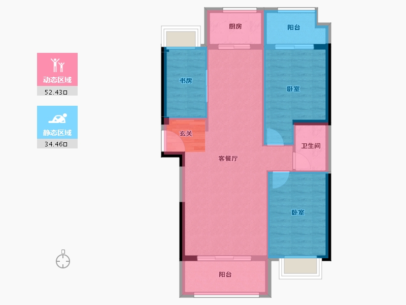 福建省-漳州市-中扬国际城-78.73-户型库-动静分区