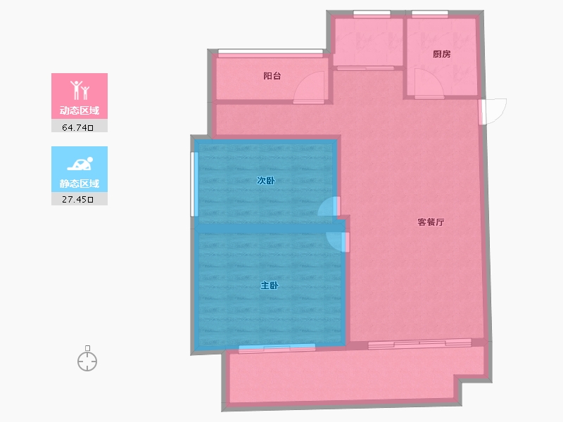 安徽省-宣城市-琥珀·新天地-82.99-户型库-动静分区