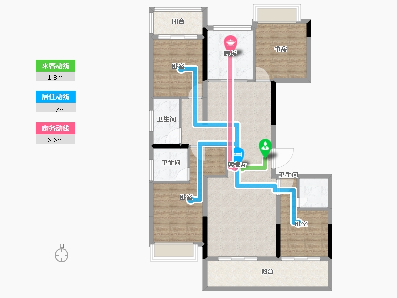 福建省-莆田市-铜锣湾·万达广场-114.00-户型库-动静线