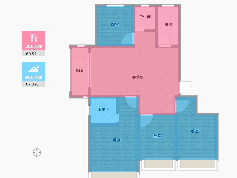 河南省-安阳市-天悦华府-114.50-户型库-动静分区