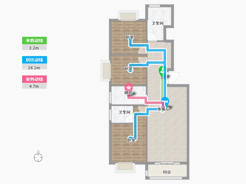 河南省-洛阳市-空港华府-103.99-户型库-动静线