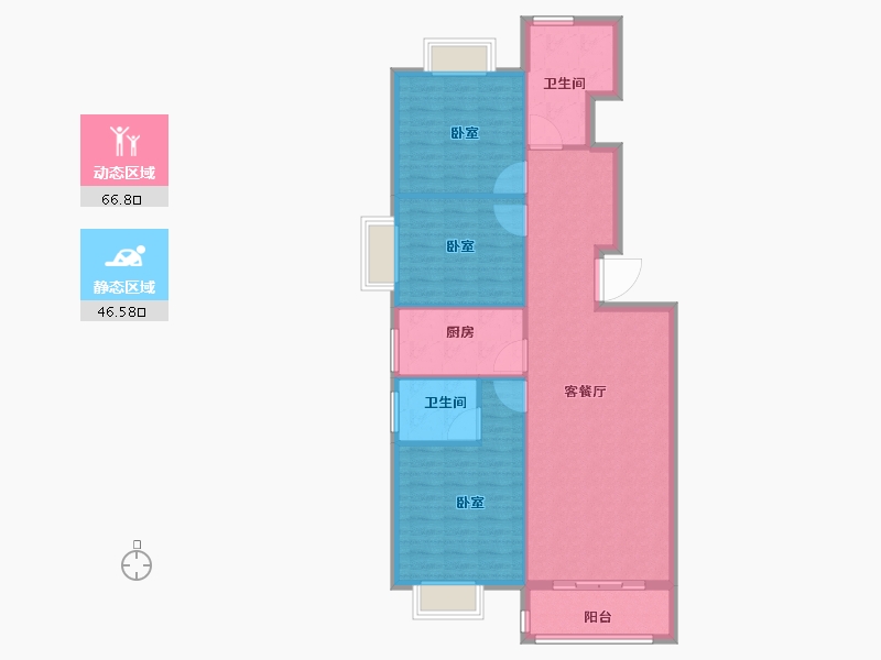 河南省-洛阳市-空港华府-103.99-户型库-动静分区