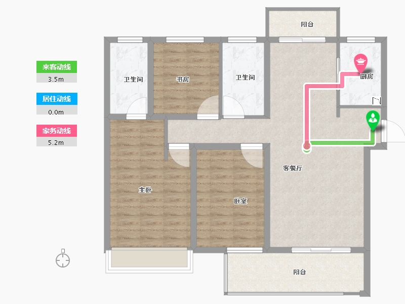 河南省-洛阳市-江山名邸-102.01-户型库-动静线