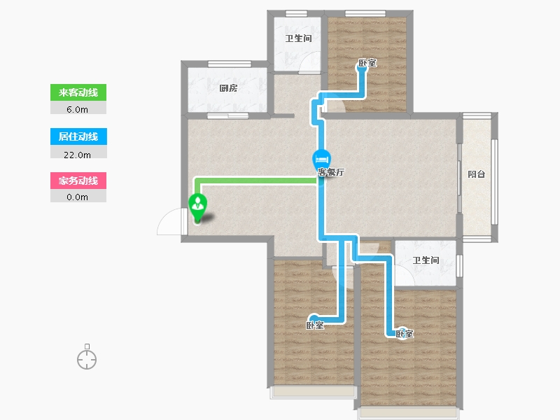 河南省-安阳市-新城国际三期-110.21-户型库-动静线