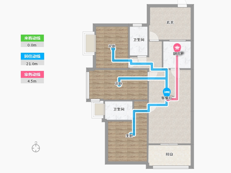 广东省-东莞市-新世纪上河居-90.97-户型库-动静线