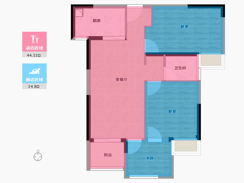 福建省-龙岩市-建发·首院-71.00-户型库-动静分区