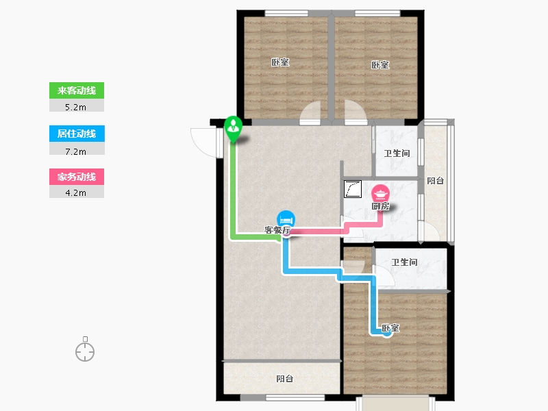 河南省-洛阳市-万富熙悦城-103.30-户型库-动静线