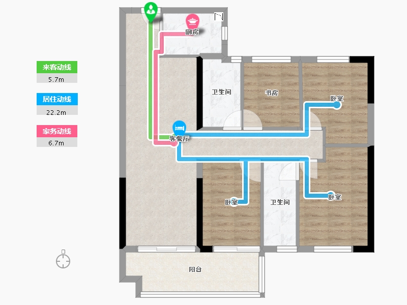 福建省-莆田市-皇庭美域·外滩玉玺-89.00-户型库-动静线