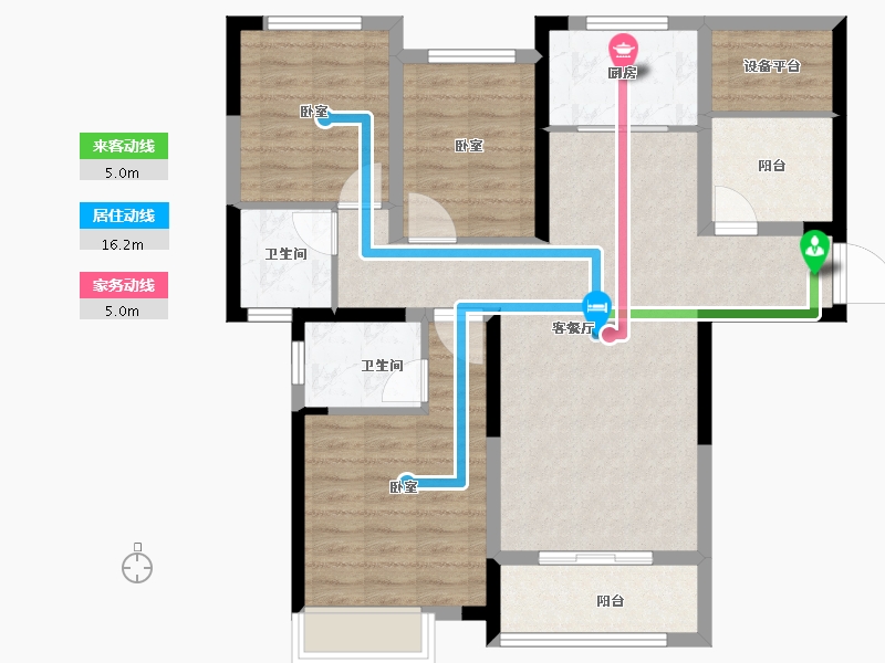 安徽省-合肥市-宝能城-90.32-户型库-动静线