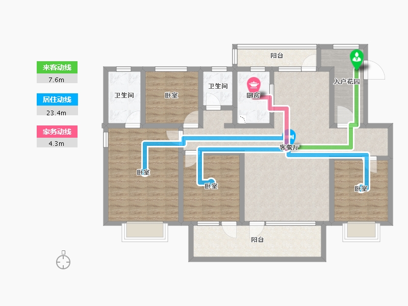 山东省-菏泽市-阜丰君悦城-123.00-户型库-动静线