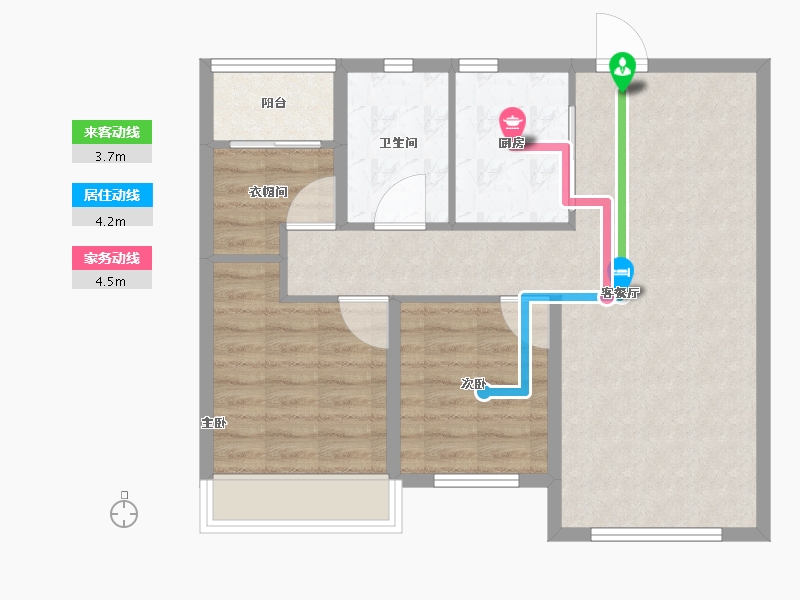 山东省-威海市-保利红叶谷-73.99-户型库-动静线