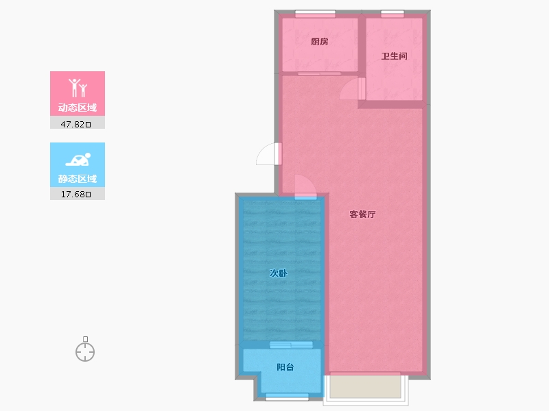 山东省-潍坊市-紫金园翡翠花园-58.40-户型库-动静分区