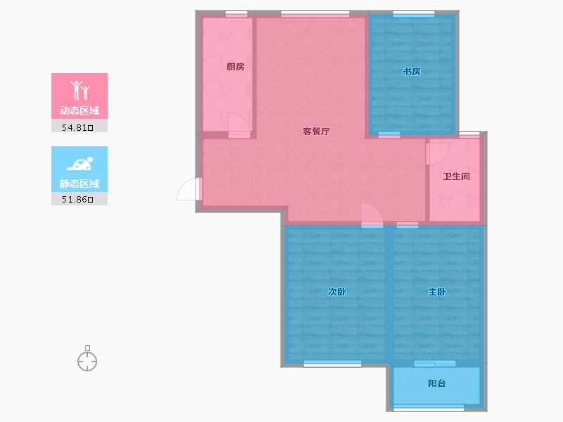 山东省-潍坊市-图蘭朵-96.01-户型库-动静分区