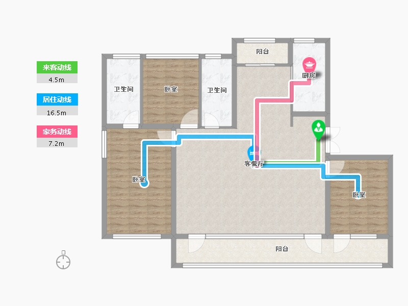 山东省-济南市-融创东山府-131.00-户型库-动静线