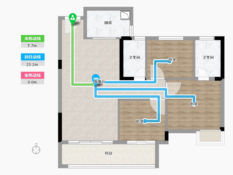 福建省-龙岩市-江南名府-94.03-户型库-动静线