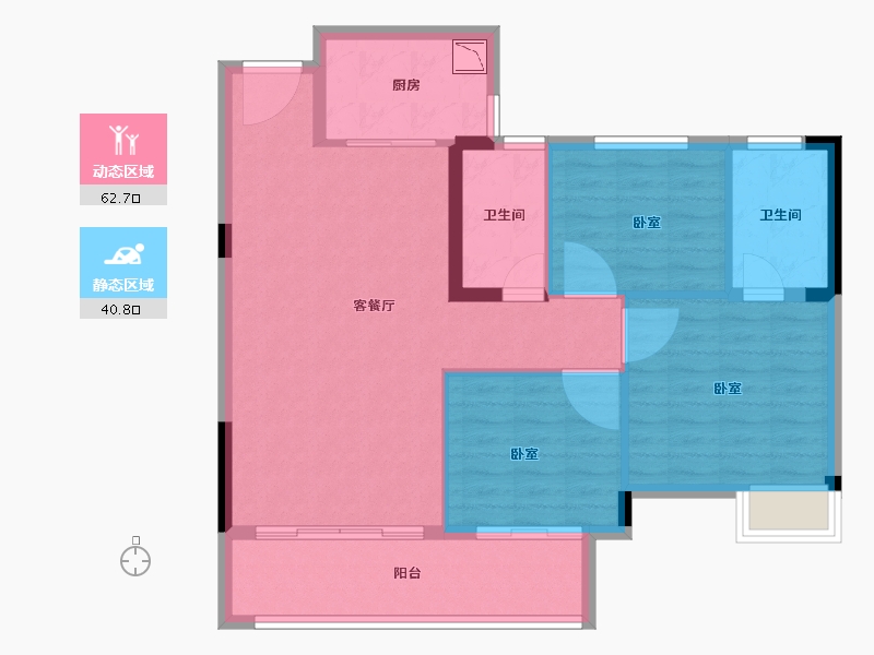 福建省-龙岩市-江南名府-94.03-户型库-动静分区