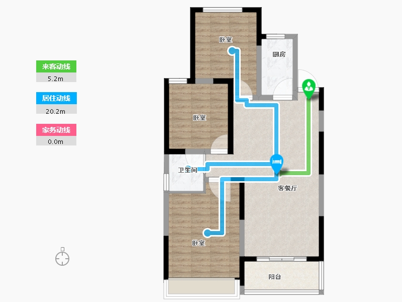 河南省-焦作市-金山东方花园-87.74-户型库-动静线