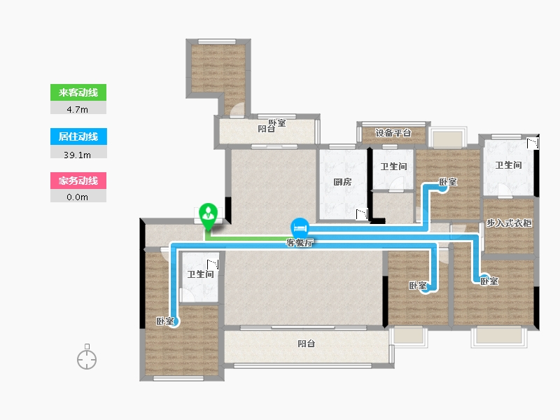 福建省-莆田市-融创兰溪壹号-171.00-户型库-动静线