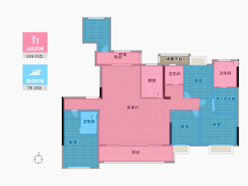 福建省-莆田市-融创兰溪壹号-171.00-户型库-动静分区