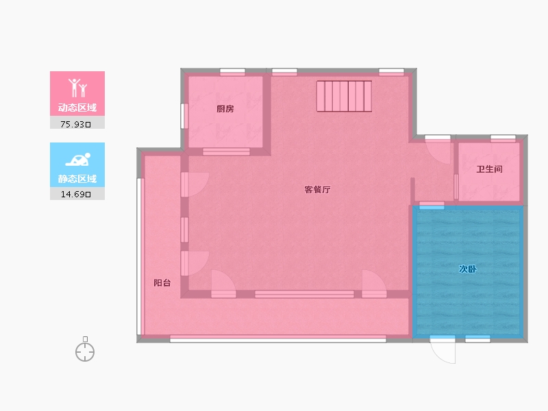 山东省-潍坊市-绿城田园牧歌-81.56-户型库-动静分区