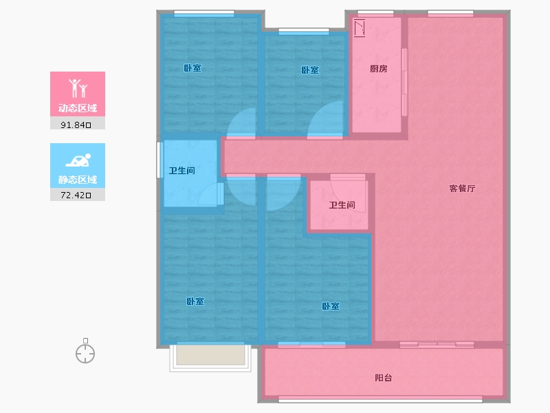 山东省-菏泽市-菏泽佳和广场-148.00-户型库-动静分区