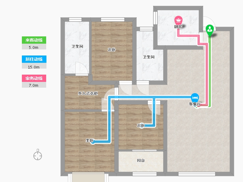 山东省-潍坊市-恒信·领峰-87.50-户型库-动静线