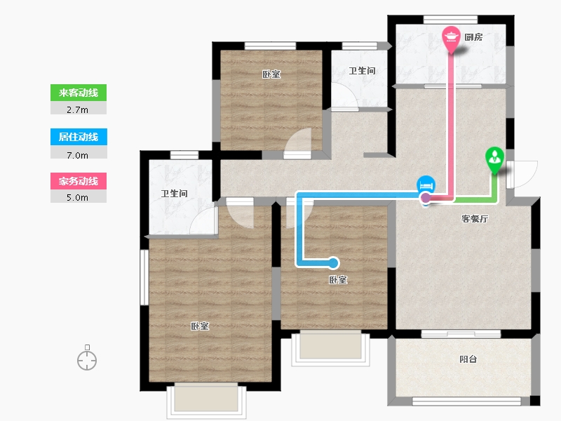 河南省-安阳市-润安枫林台-94.00-户型库-动静线