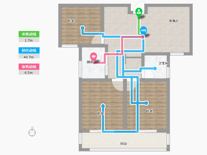 山东省-菏泽市-菏泽佳和广场-98.01-户型库-动静线