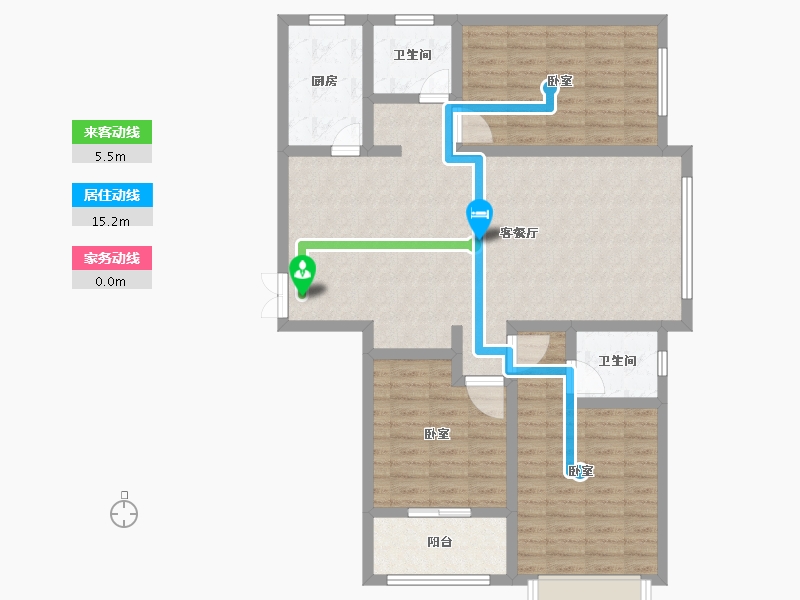 河南省-安阳市-丽景天成学府-106.42-户型库-动静线