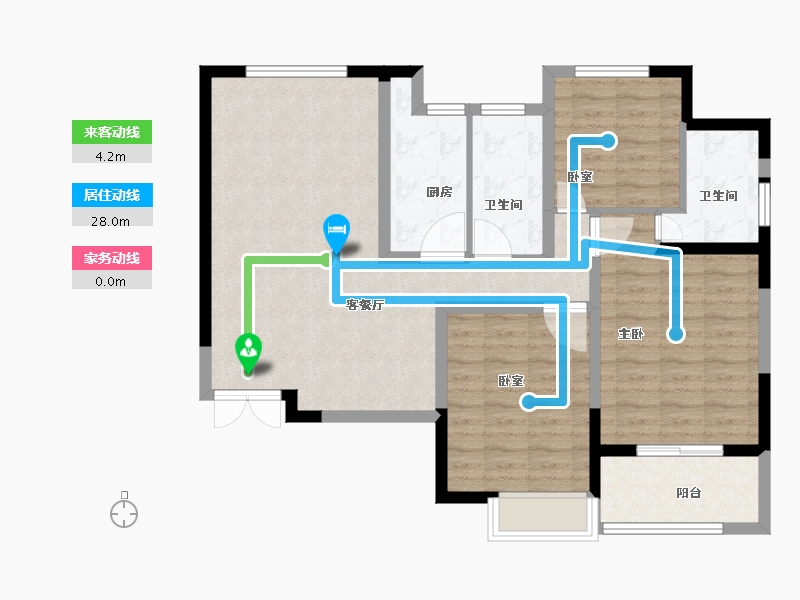 河南省-洛阳市-恒泰中心-92.07-户型库-动静线