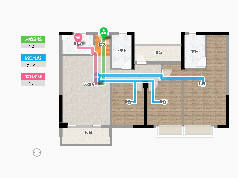 福建省-漳州市-大唐名门印象-101.58-户型库-动静线