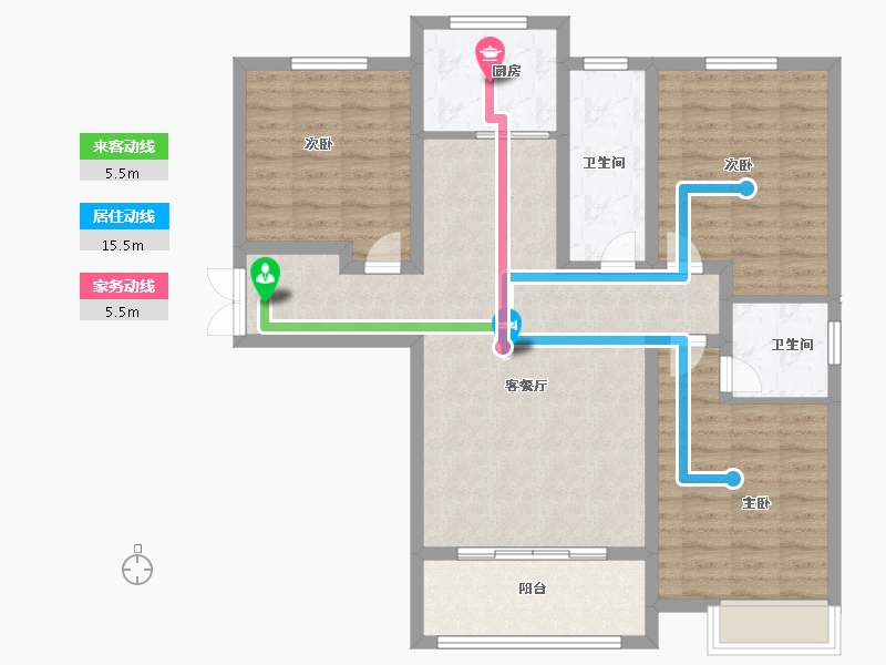 河南省-洛阳市-香堤湾-101.00-户型库-动静线