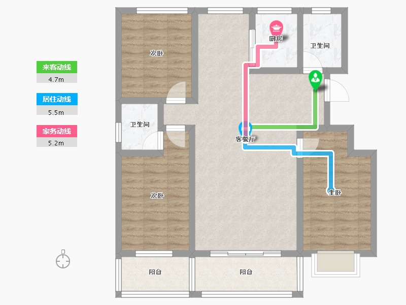 安徽省-宣城市-旌德状元府-95.05-户型库-动静线