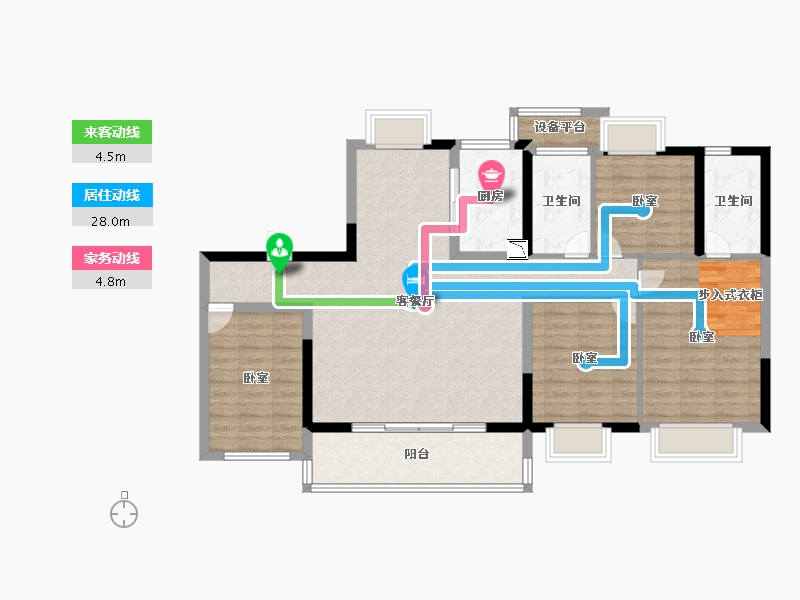 福建省-莆田市-融创兰溪壹号-114.00-户型库-动静线