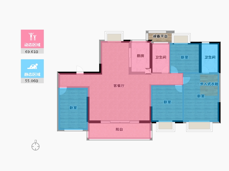 福建省-莆田市-融创兰溪壹号-114.00-户型库-动静分区