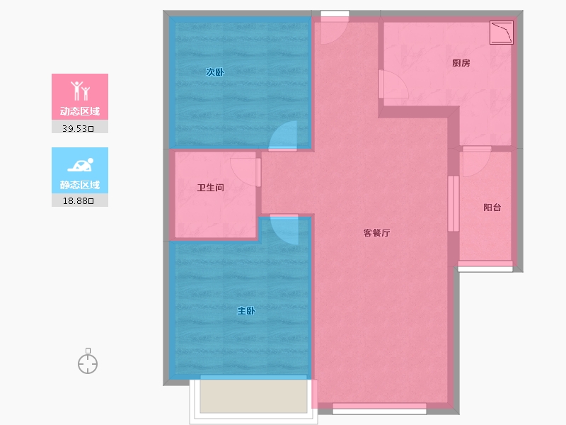 山东省-济南市-鸿府公馆-51.71-户型库-动静分区