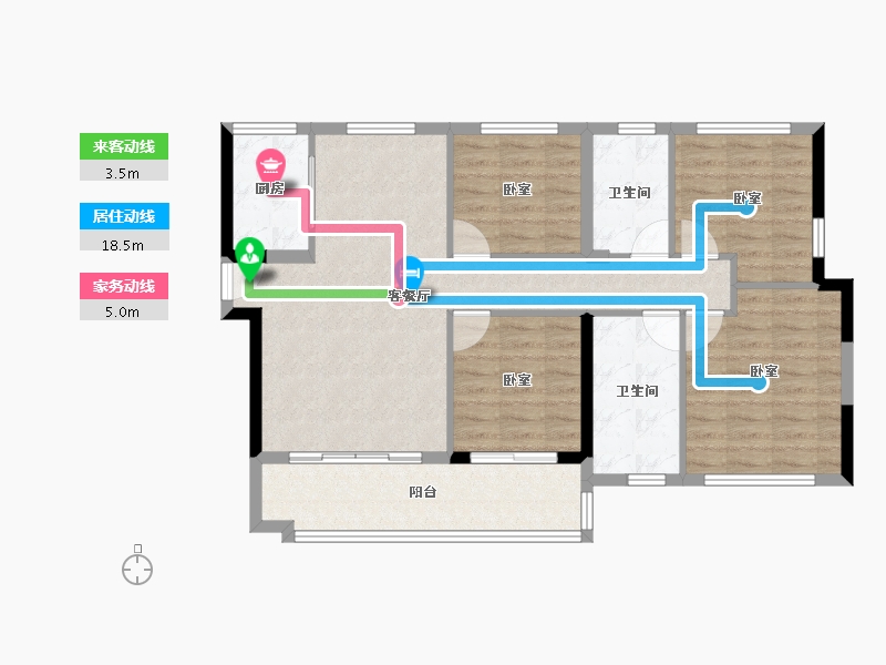 福建省-莆田市-皇庭美域·外滩玉玺-94.00-户型库-动静线