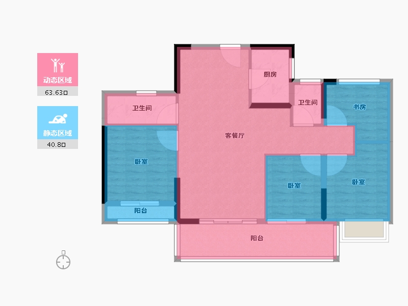 福建省-莆田市-大唐三盛国韵世家三期-94.01-户型库-动静分区