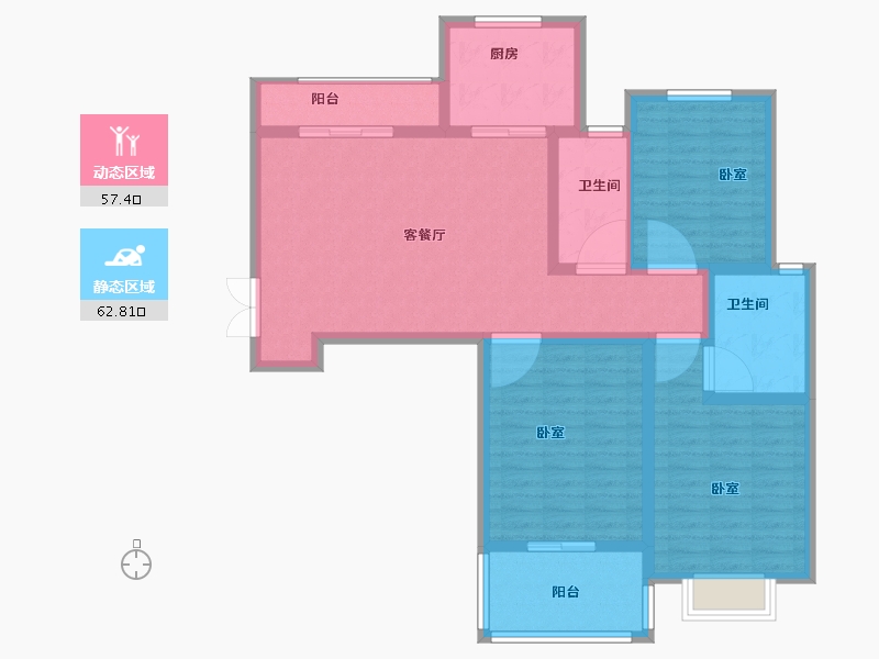 河南省-安阳市-天和人家-108.00-户型库-动静分区